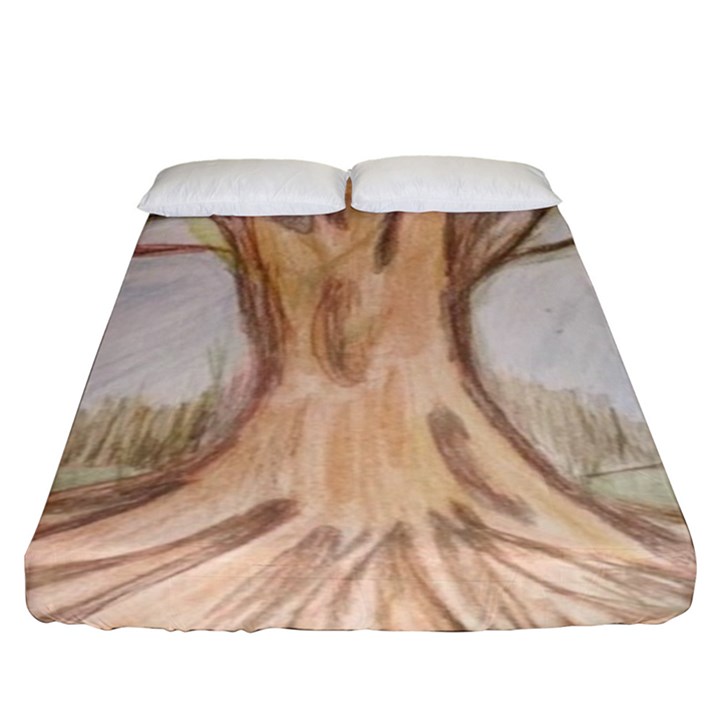 roots Fitted Sheet (King Size)