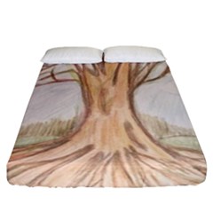 Roots Fitted Sheet (california King Size) by glendatartist