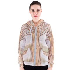 Roots Women s Zipper Hoodie by glendatartist