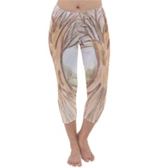 Roots Capri Winter Leggings  by glendatartist