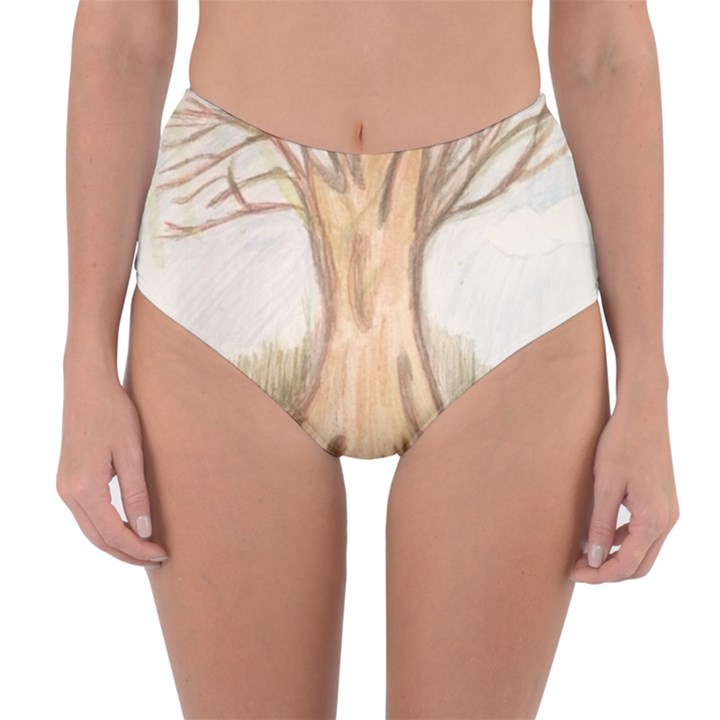 roots Reversible High-Waist Bikini Bottoms