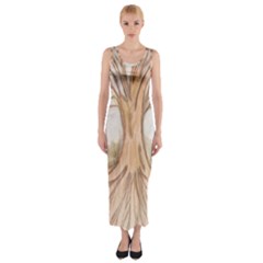 Roots Fitted Maxi Dress by glendatartist