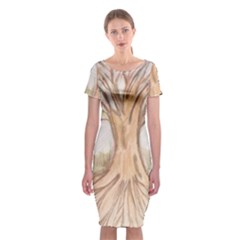 Roots Classic Short Sleeve Midi Dress by glendatartist