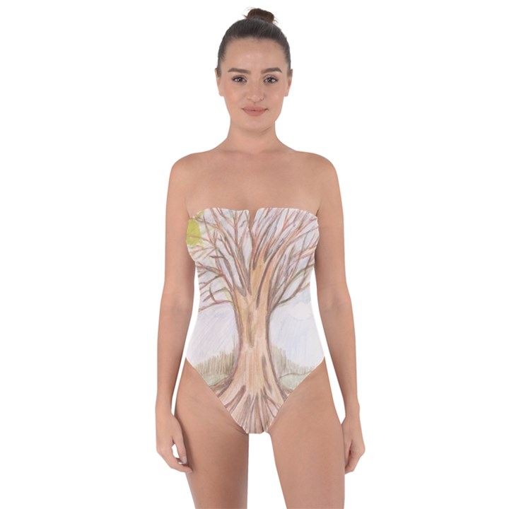 roots Tie Back One Piece Swimsuit