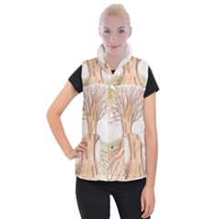 Roots Women s Button Up Puffer Vest by glendatartist