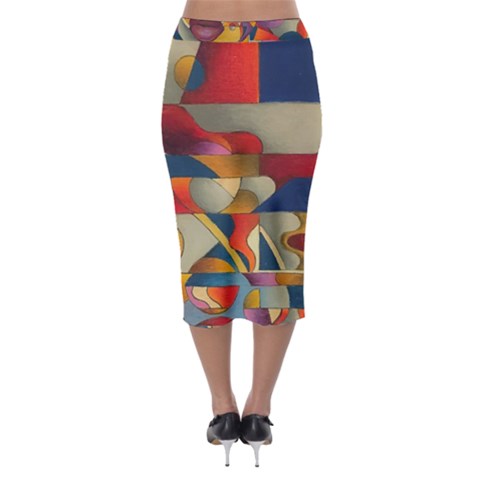 Midi Pencil Skirt 