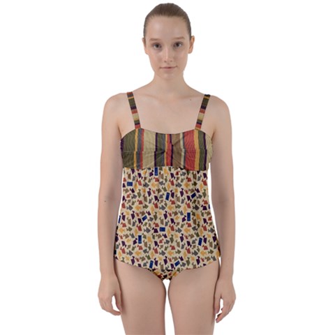 Twist Front Tankini Set 