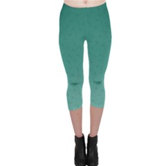 Teal Ombre Mythical Silkens Capri Leggings - Capri Leggings 