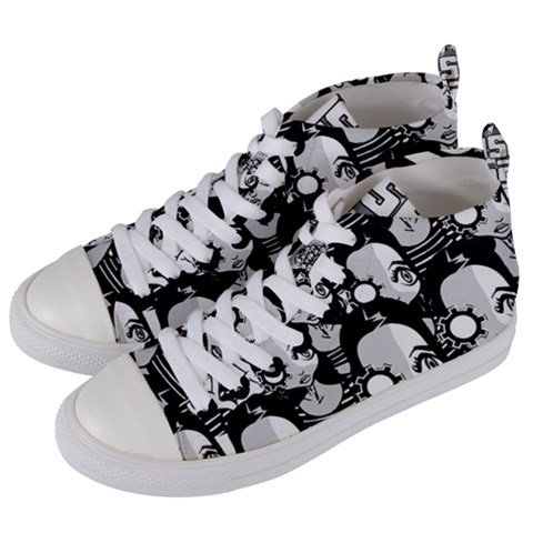 Women s Mid-Top Canvas Sneakers 