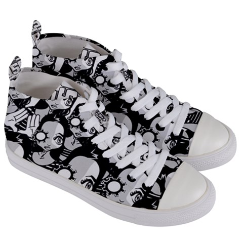 Women s Mid-Top Canvas Sneakers 