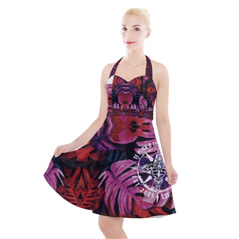 Halter Party Swing Dress  