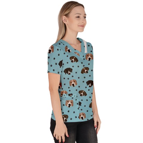 Women s V-Neck Scrub Top 