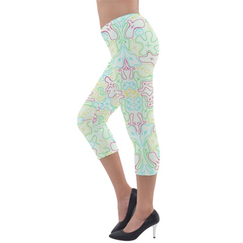 Lightweight Velour Capri Leggings  