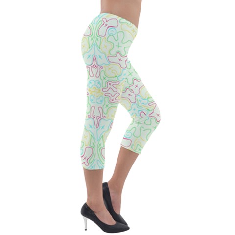 Lightweight Velour Capri Leggings  