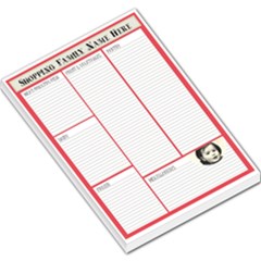 PINK SHOPPING MEMO PAD - Large Memo Pads