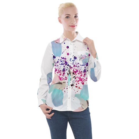 Women s Long Sleeve Pocket Shirt 