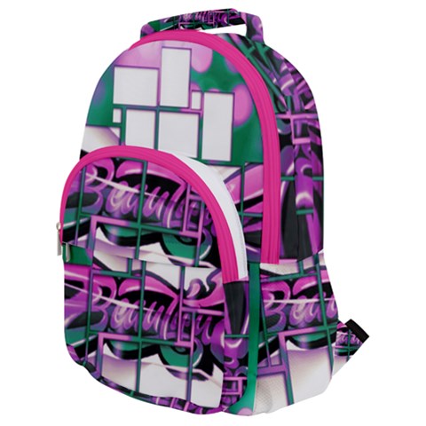 Rounded Multi Pocket Backpack 