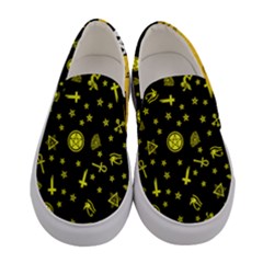 Witchy Yellow Paige s Shoes (W) - Women s Canvas Slip Ons