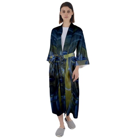 Maxi Satin Kimono 