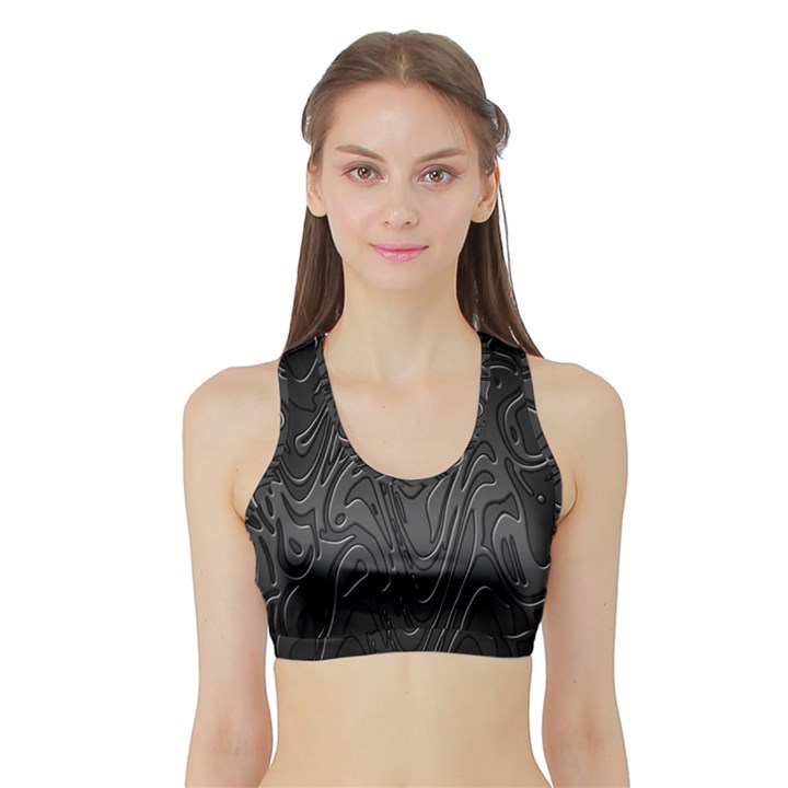 FRONT BRa Sports Bra with Border