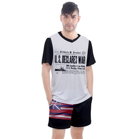 Men s Mesh T-Shirt and Shorts Set 