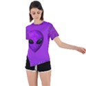 Baylien Logo Asymmetrical Short Sleeve Sports Tee View1