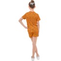 Baylien Plasma Orange Magma Kids  Mesh Tee and Shorts Set View2