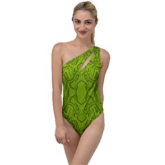 Baylien Plasma Green One Side Swimsuit by Bayarea51