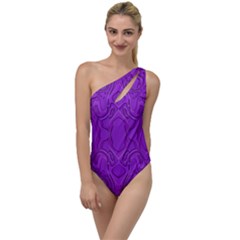 Baylien Plasma Moon Grape One Side Swimsuit by Bayarea51