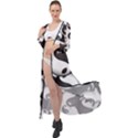 Hippieverse Alien Ying Yang Maxi Chiffon Beach Wrap View1