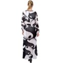 Hippieverse Alien Ying Yang Maxi Chiffon Beach Wrap View2