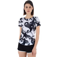 Hippieverse Alien Ying Yang Cyborg Cut Tee by Bayarea51