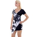 Hippieverse Alien Ying Yang  Sleeve Asymmetric Mini Dress View1