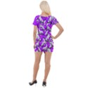 Hippyverse Alien Ying Yang Short Sleeve Asymmetric Mini Dress View2