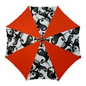 Hippieverse Alien Ying Yang Golf Umbrella View1