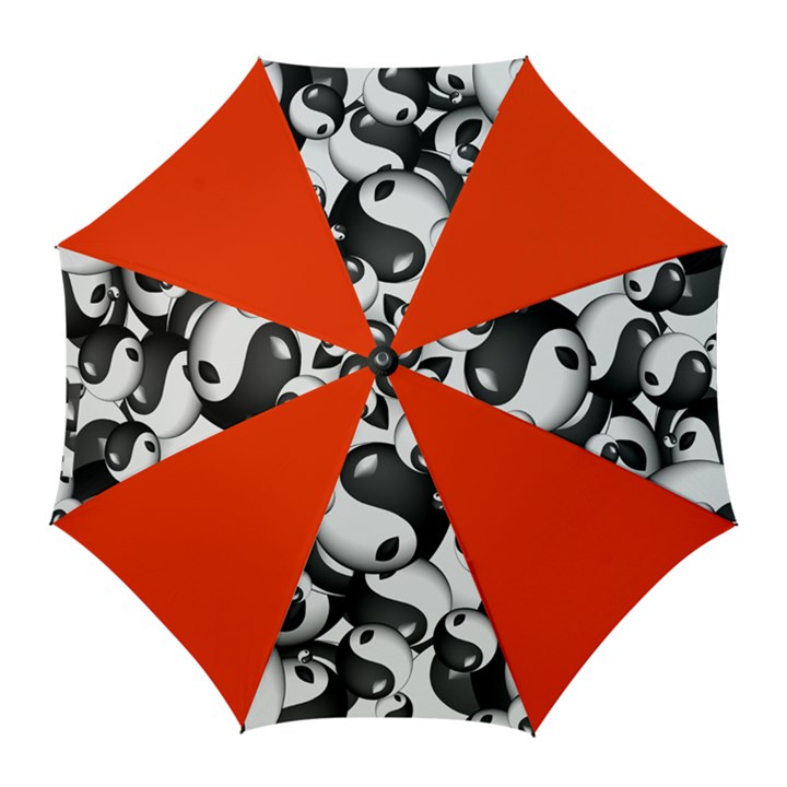 Hippieverse Alien Ying Yang Golf Umbrella