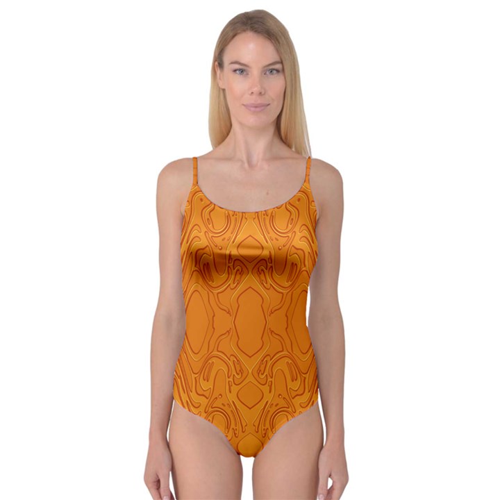 Baylien Plasma Orange Magma Bodysuit