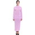 Baylien Princess Pink Turtleneck Maxi Dress View1