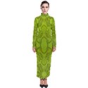 Baylien Plasma Green Turtleneck Maxi Dress View1