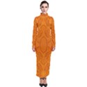 Baylien Princess Orange Magma Turtleneck Maxi Dress View1