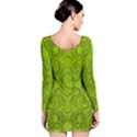 Baylien Plasma Green Long Sleeve Velvet Dress View2