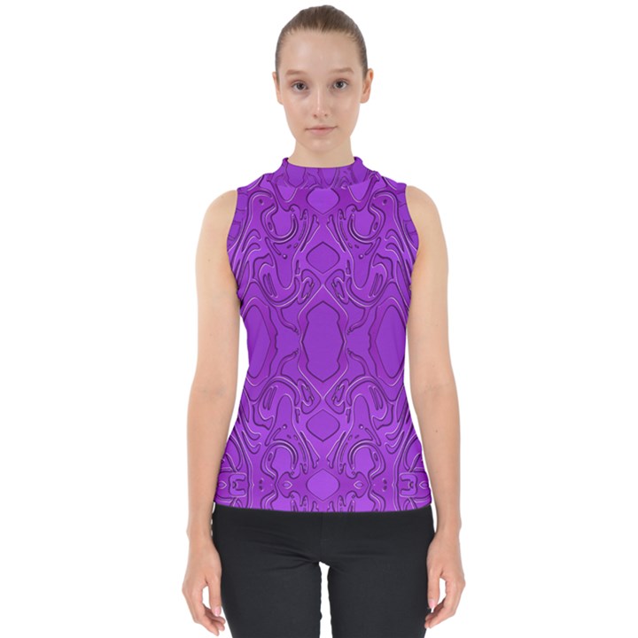 Baylien Mock Neck Shell Top