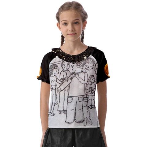 Kids  Frill Chiffon Blouse 