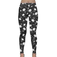 Cyptopunk Alien Skull Yoga Leggings by Bayarea51