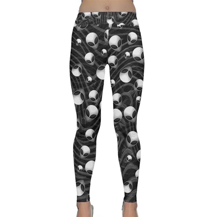 Cyptopunk Alien Skull Yoga Leggings