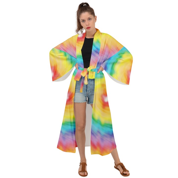 Haters Need To Height Maxi Kimono