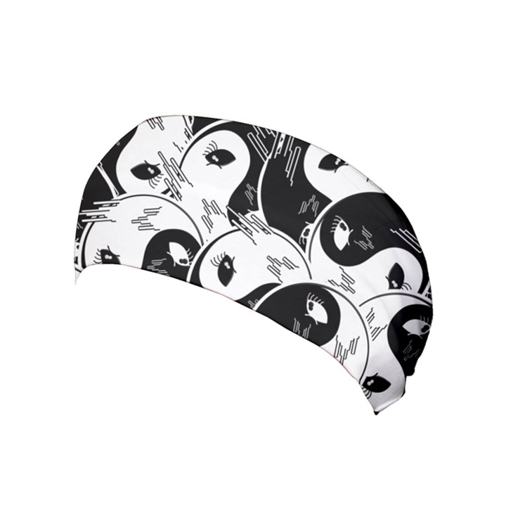 Hippyverse Alien Ying Yang Yoga Headband