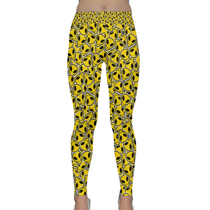 Hippyverse Alien Happyface Yoga Leggings