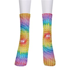 Hippyverse Rainbow Cypto-dye Crew Socks by Bayarea51