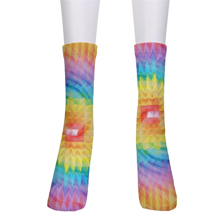 Hippyverse Rainbow Cypto-dye Crew Socks